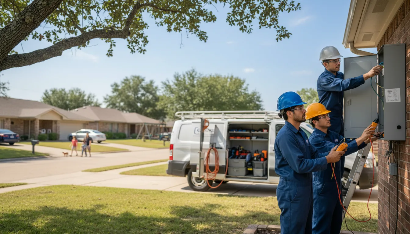 Certified electrician providing emergency electrical services in Frederick, OK